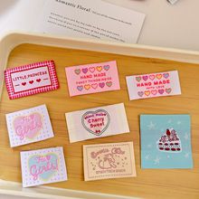 韩系可爱小清新刺绣布标衣服帽子包包装饰贴织唛破洞补丁缝纫布贴