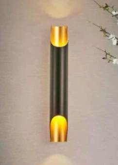 Wall Sconce stainless steel — Modern minimalist crystal wall lamp, 29×9×29 cm, light-luxury style