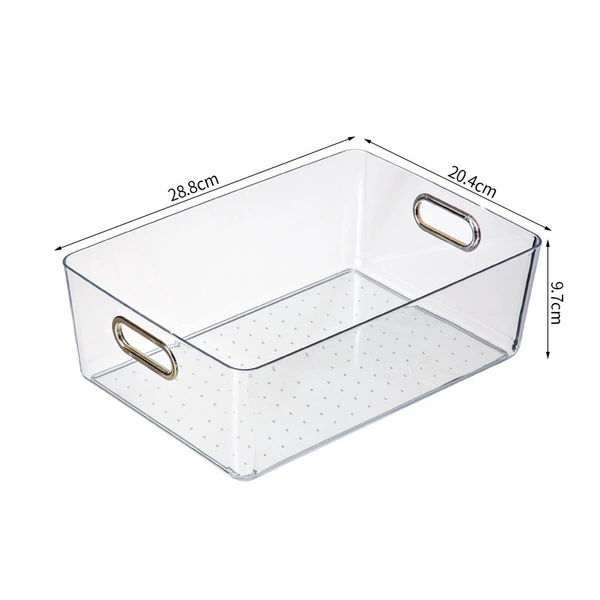 Middle number transparent storage basket