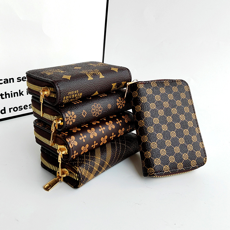 2024 Klasična kratka ženska prenosna torba za kartice z več režami, ženska denarnica_voghion.com