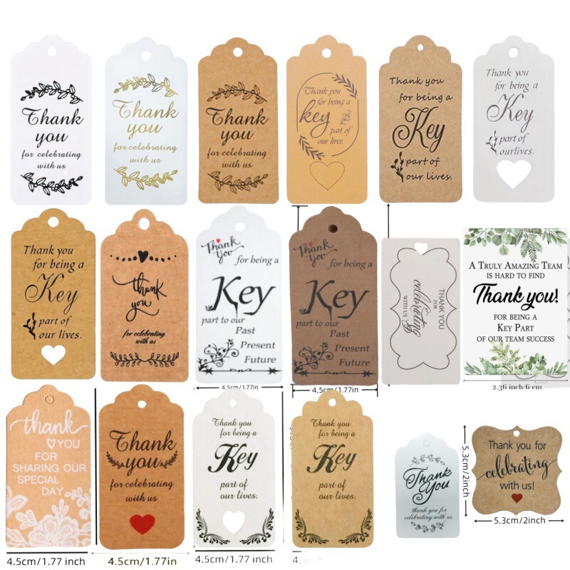 Cross-Border Kraft Paper Color Thank You Tags DIY Hang Tags Hanging Ornaments Holiday Blessing Gift Cards Cross-Border Kraft Paper Color Thank You Tags DIY Hang Tags Hanging Ornaments Holiday Blessing Gift Cards