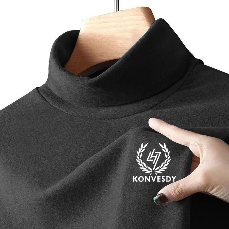 Direct de fábrica cálida piel-amistoso SLIM-Fit terciopelo a prueba de frío caliente media turtleneck ropa interior de los hombres