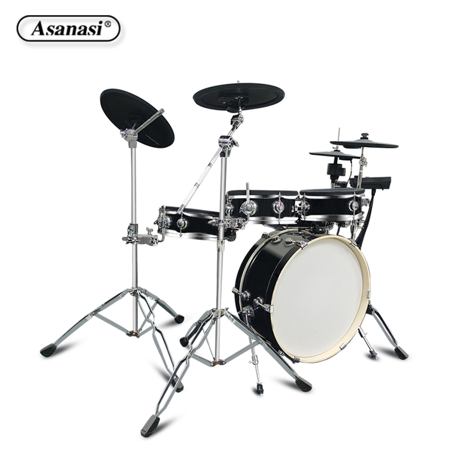 Ventas directas de fábrica Batería eléctrica Asanasi Batería para niños Principiante Hogar Adultán Batería de jazz de cuero neto Batería electrónica