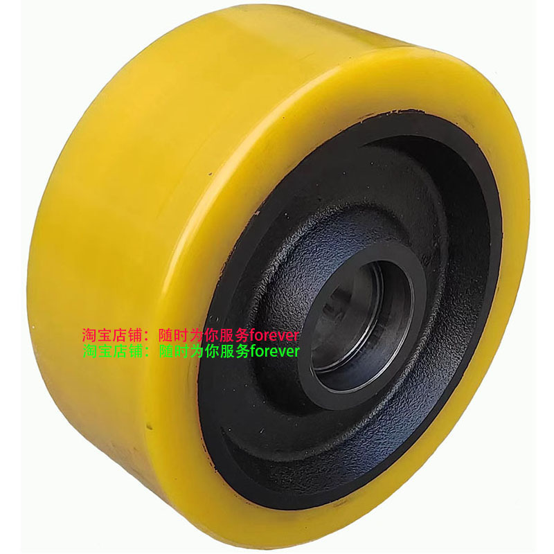 MIMA前移式1.6吨叉车MFZ前轮承重轮 聚氨酯橡皮轮轱辘子 附胶轮