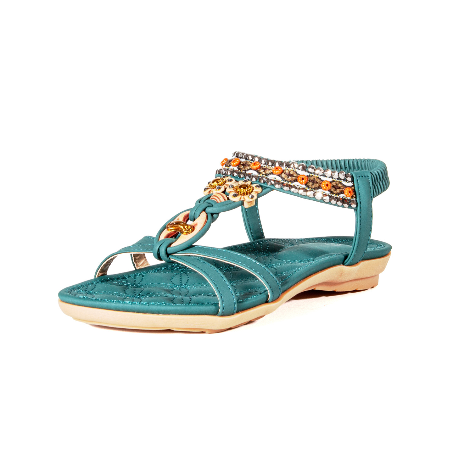 Bohemian Women's Beach Sandals, Comfortable Summer Footwear_voghion.com