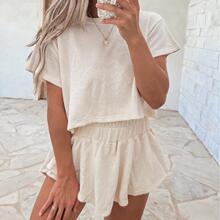 V 96483L Solid Color Skirt Set ��ɫ��ȹ���b �W���羳���R