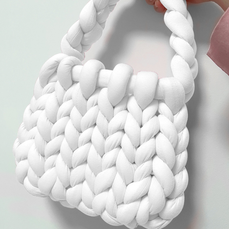Accesorios de relleno de algodón islandés hilo diy bolsas de mano tejidas alfombras de alfombra de hilo de lana super gruesa ganchillo