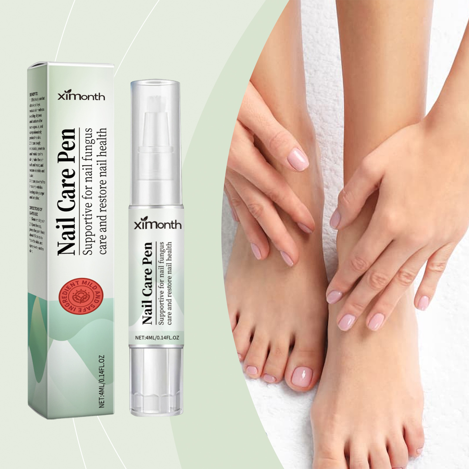 Ximonth Nail Care Pen Gentle, Fresh, Comfortable, Smooth, Glossy, Delicate, Natural, Smooth and Lightweight Pen