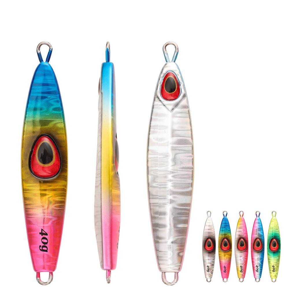 40g 60g 80g export cross-border quality offshore fishing slow-rolling iron plate lure boat fishing false bait lead fish