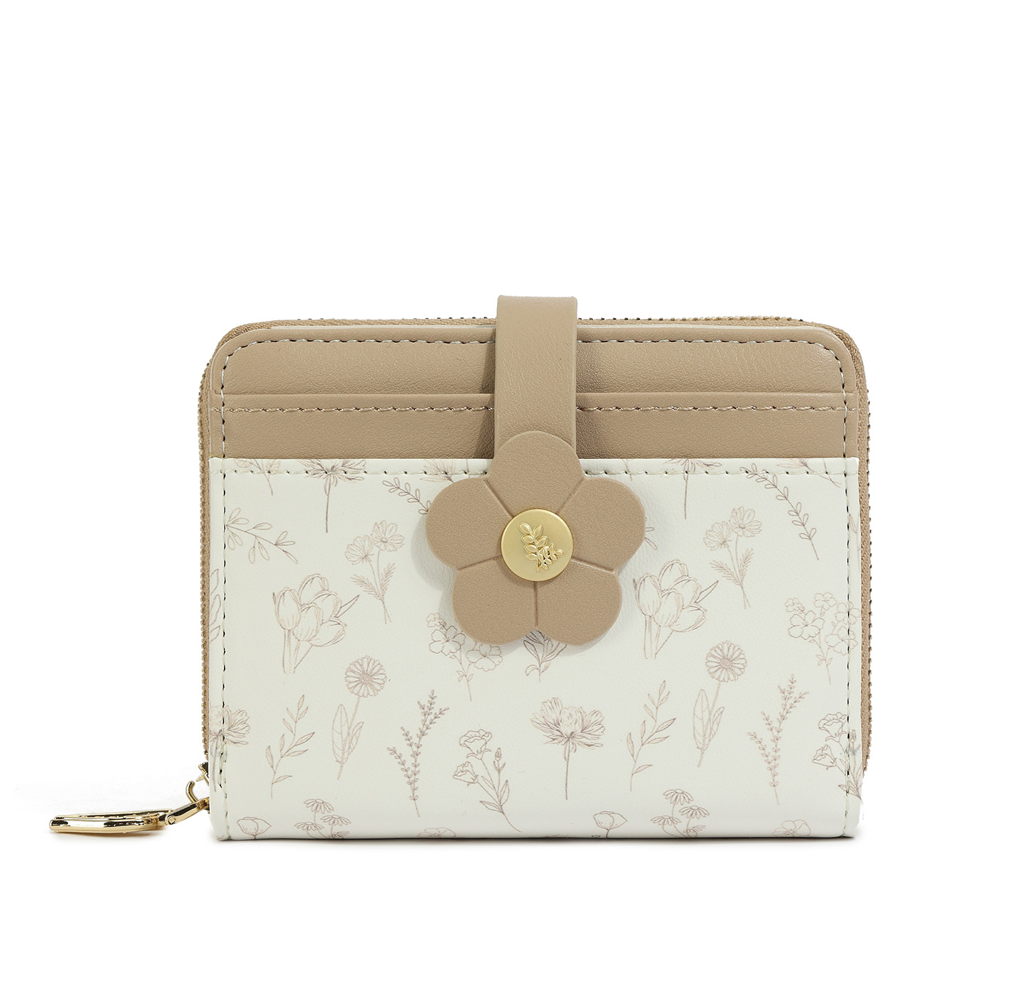 2025 nuevo lindo bolso de cambio de impresión de estudiantes bolso de tarjetas corto pequeño bolso fresco ins viento dama sentido superior