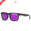 KDEAM colorful real film polarized sunglasses casual box sunglasses colorful trendy glasses KD2501pro