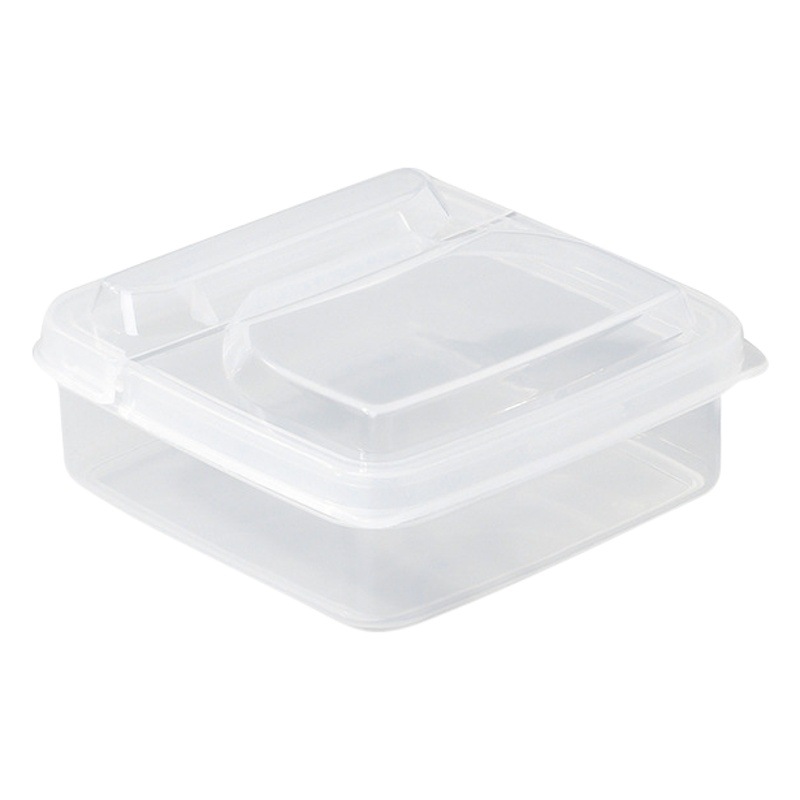 Cheese Packaging Box Refrigerator Fruit Sealed Crisper Flip-Top Butter Block Storage Box Onion Ginger Garlic Seasoning Storage Box