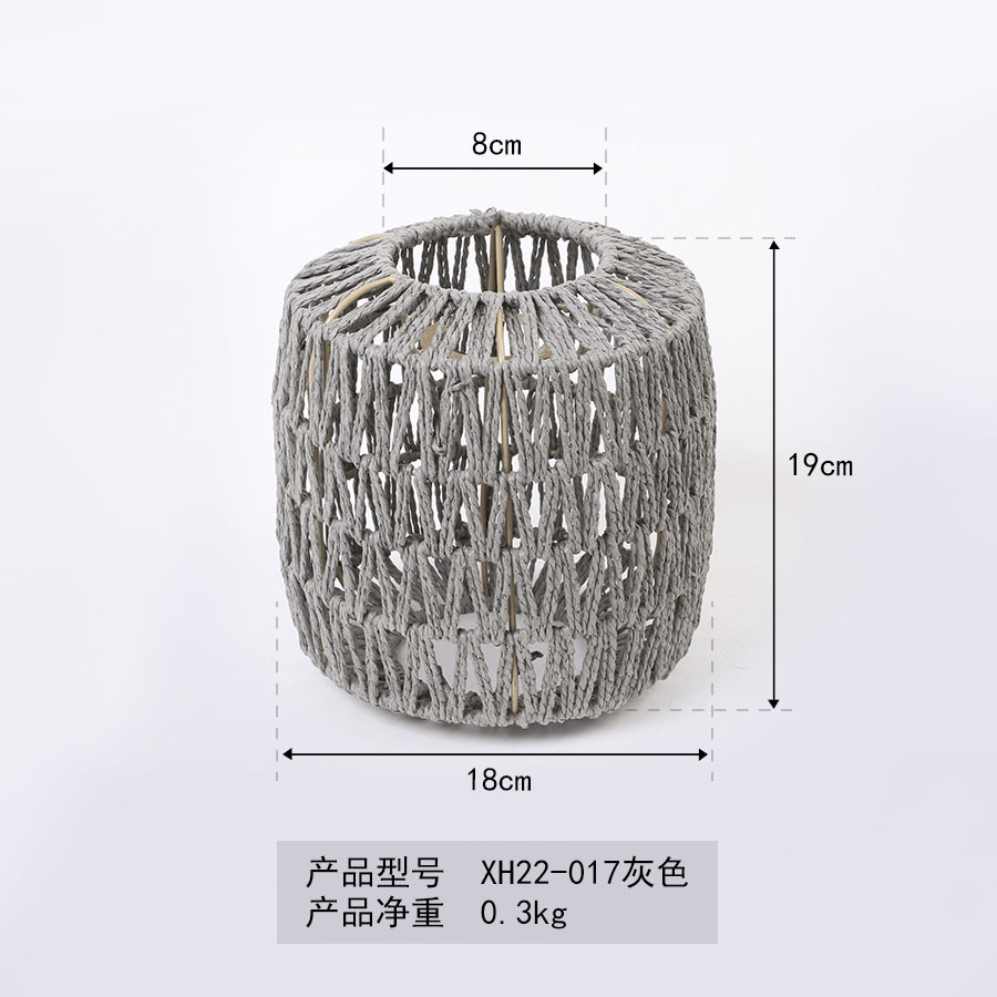 Pantalla de lámpara de estilo explosivo transfronterizo, iluminación, candelabro de casa de familia, restaurante de venta directa tejido a mano, restaurante de olla caliente, pantalla de linterna image 10