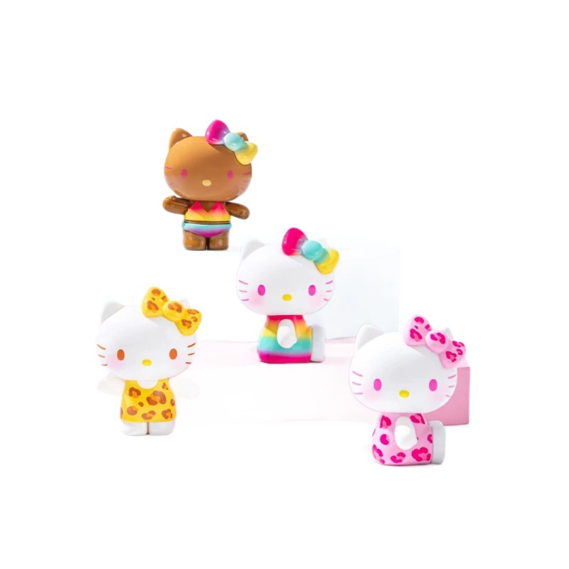Оригинальные конфеты Sanrio Katie Summer Rainbow, серия, в закрытом пакете, модные игрушечные фигурки, окружающие милые украшения, оптовый подарок