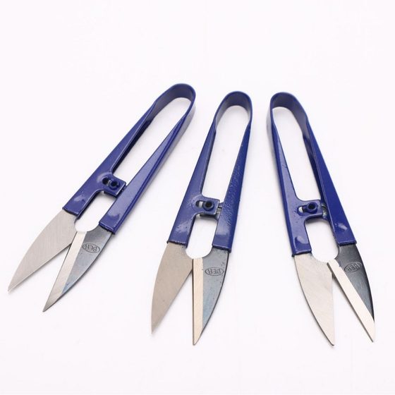 Factory Direct Supply of Household Industrial Scissors U-Shaped Spot Welding Scissors Industrial Tailor's Pointed Scissors Mini Yarn Scissors Thread Cutting Head