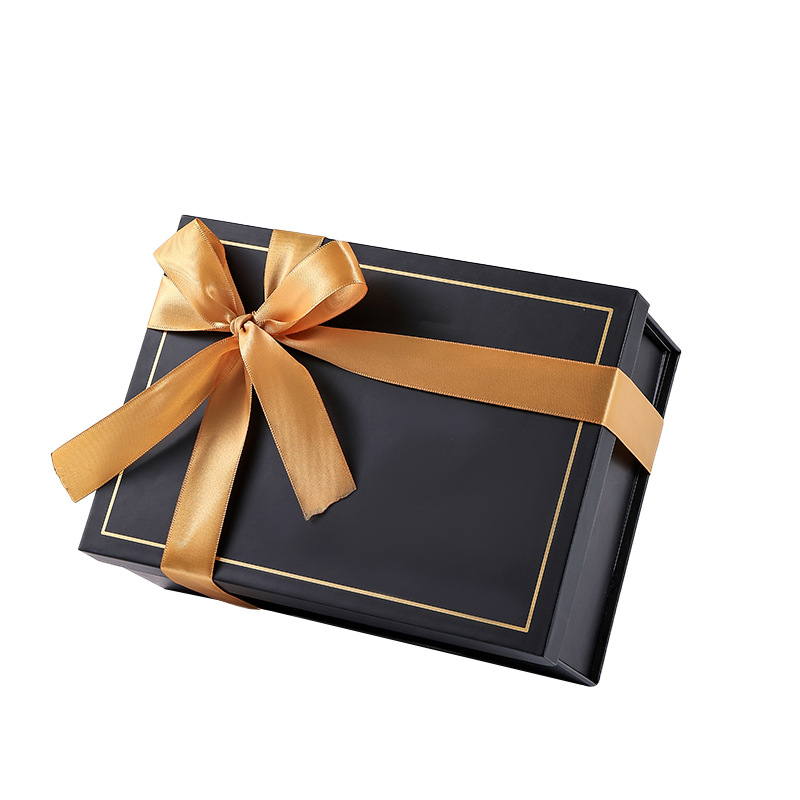 Caja de regalo plegable, arco, caja de regalo de cumpleaños, caja de regalo de cinta de una pieza, caja de embalaje de regalo transfronteriza