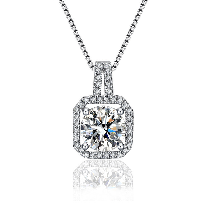 Collier sac carré X08 2 carats [avec chaîne vénitienne]