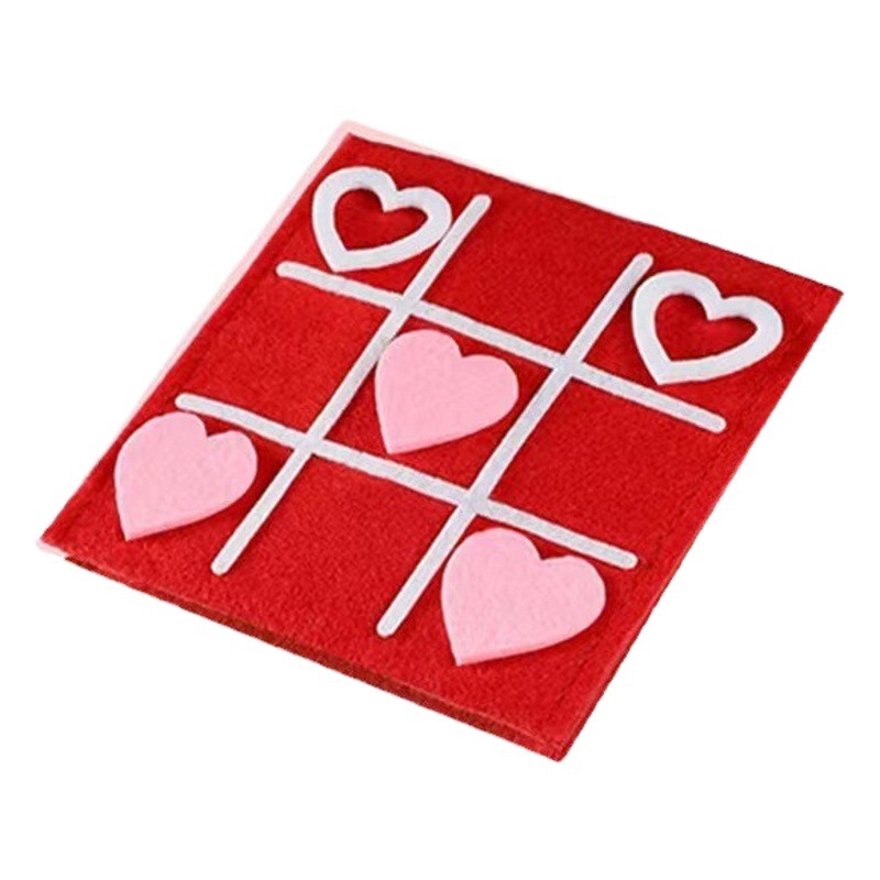 Transfronterizo al por mayor de fieltro Mini Jiugongge tablero de juego de los niños fieltro rompecabezas tablero de juego tic-tac-toe tablero de juego