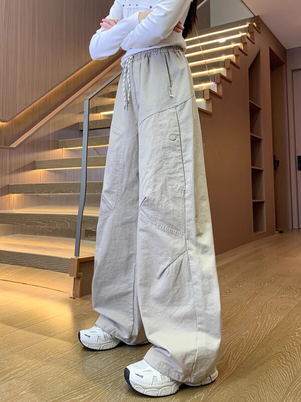 女童裤子2025春秋款女大童韩版炸街休闲儿童长裤女装初中生工装裤|undefined