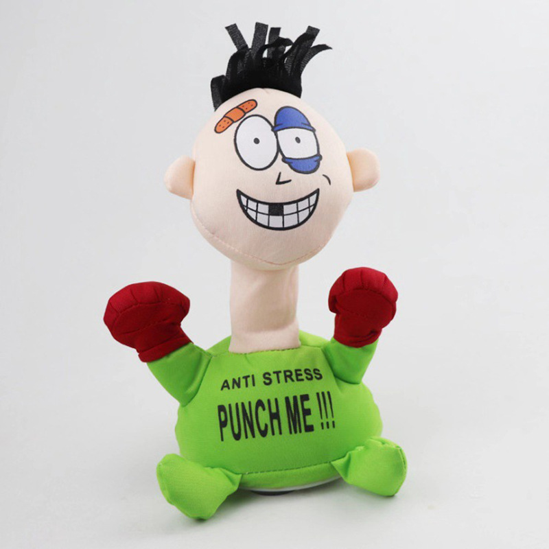 Unbeaten villain electric plush vocal toy, vent screaming, venting doll gift