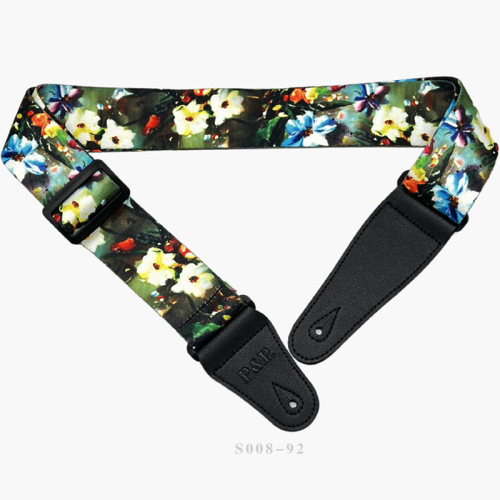 PP guitar strap ethnic sunflower flower musical instrument accessories guitar strap guitar shoulder strap crossbody guitar strap