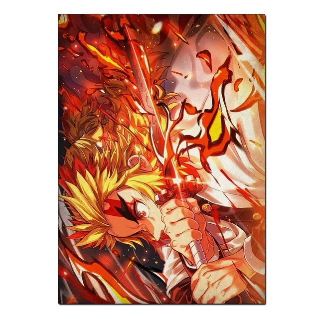 鬼滅の刃アニメポスター卸売外国貿易アマゾンTIKTOK速達Lazadaキャンバス絵画コア|undefined