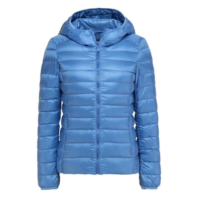 Женская легкая короткая куртка-пуховик 2025 года в корейском стиле, очень большого размера, с капюшоном, на белом утином пуху, теплая, dknm