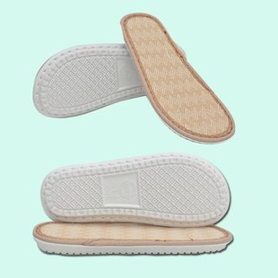 Handmade Slipper Soles, Comfortable Linen Soles, Pvc Non-Slip Wear-Resistant Soles, White Odorless Inflatable Sole Plates