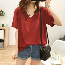 胖MM加肥加大码女装中长款宽松短袖T恤女胖妹妹夏装200斤韩版上衣