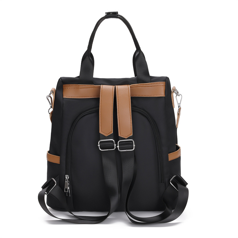 2023 nueva mochila de tela Oxford para mujer casual moda contraste color viaje antirrobo mochila portátil mochila escolar al por mayor