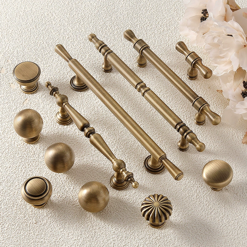 Бронзовая латунная ручка шкаф дверь американский ретро шкаф ручка круглый ящик с одним отверстием шкаф ручка