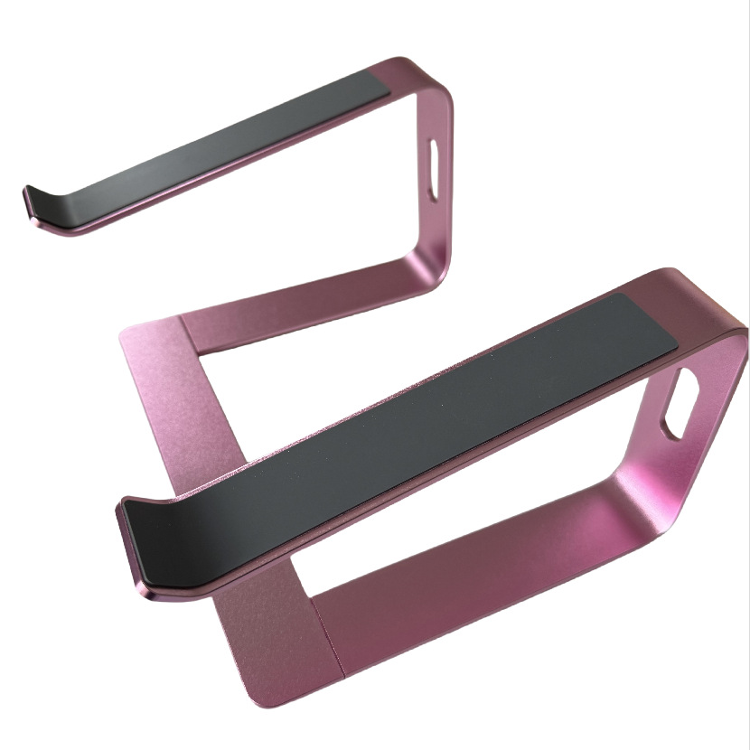 Soporte para computadora portátil con refrigeración, desmontable, portátil para viajes de negocios, soporte para computadora portátil de aleación de aluminio, soporte elevado