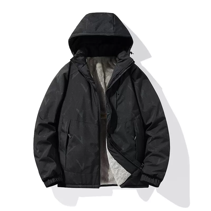 冬季加绒保暖棉衣男休闲棉服女户外冲锋衣面包服宽松防风外套棉袄