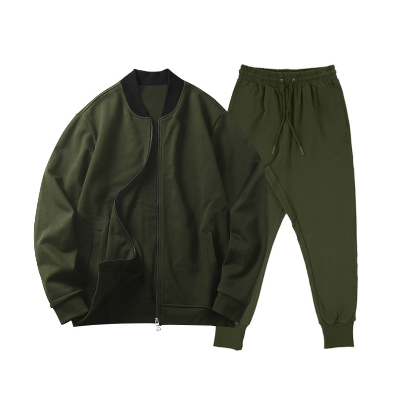 700g Weight Long Sleeve Sleeve Length Cotton Blend, Polyester Fabric Type Pants Sets Sets Type 2 Pieces Set Quantity Casual Occasion Collarless Neckline Regular Fit Fit Type Solid Color Pattern Spring, Autumn Season Men's Gender Simple Style Style Casual Men's Simple Style Solid Color Cotton Blend Polyester Pants Sets 61