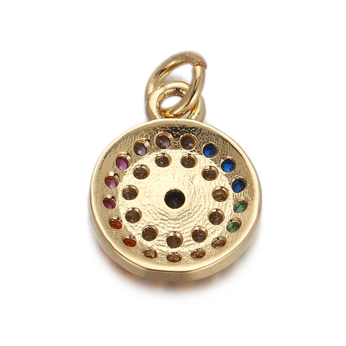 4g Weight Pendant Jewelry Making Type Gold Plated Plating Material Zircon Inlay Material 1 Piece Quantity Holiday, Daily Occasion Copper Material Geometric, Star, Moon Pattern Women's Gender Enamel Design Simple Style Style 1 Piece Copper Zircon Gold Plated Geometric Star Moon Pendant 28