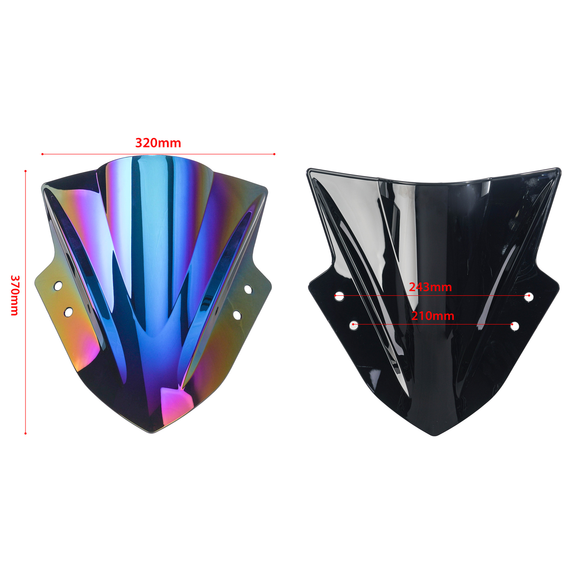 Z125 Kawasaki Ninja 250 Zx-300 13-16 Front Windshield Modification Windshield Deflector
