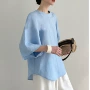 春夏宽松时尚苎麻衬衫