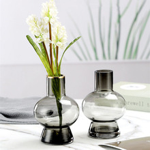 简约创意直口小花瓶家居客厅样板间装饰摆件小清新鲜花水养插花器