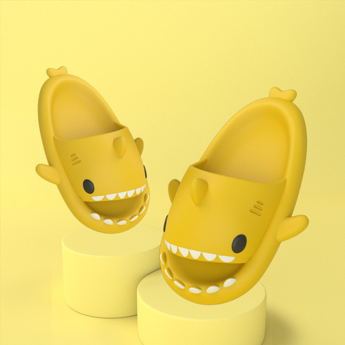 eva three-dimensional shark sandals children's slippers summer home household children parent-child non-slip soft bottom baby sandals slippers