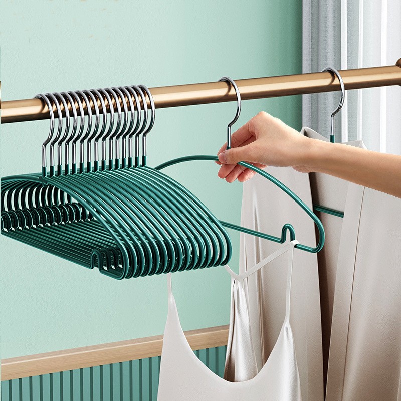 홈 아래 같은 딥으로 미끄럼 방지 행거 두꺼운 옷 랙 이음매없는 불룩 방지 금속 옷 걸기 도매 가정