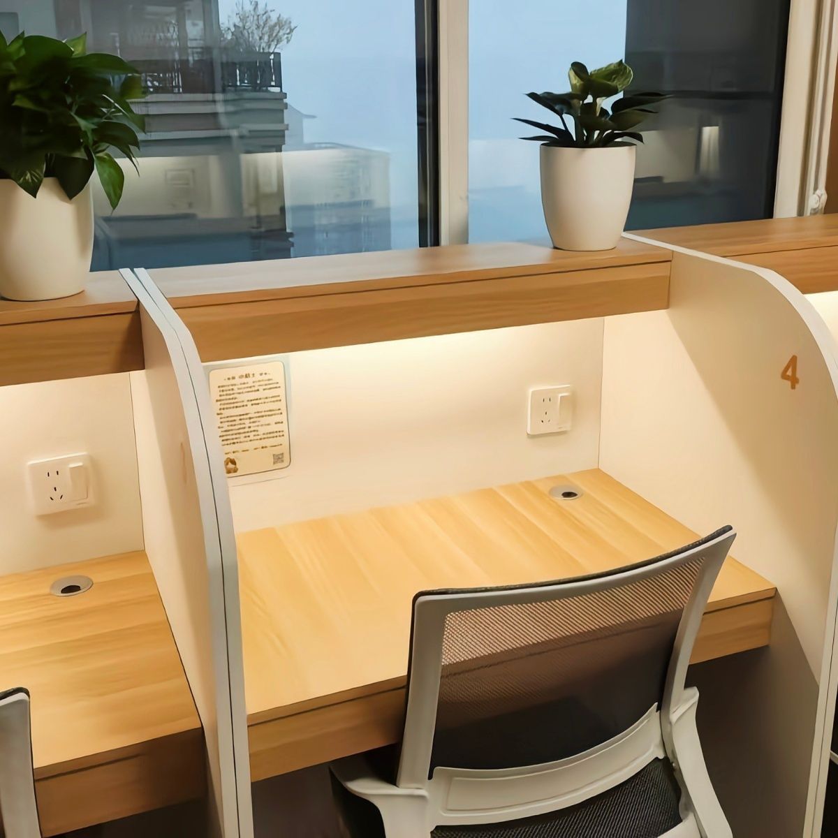 Manufacturer Wholesale Study Room Study Table Computer Table Postgraduate Entrance Examination Table and Chair Student Table Immersion Table Silk Flower Plastic Others