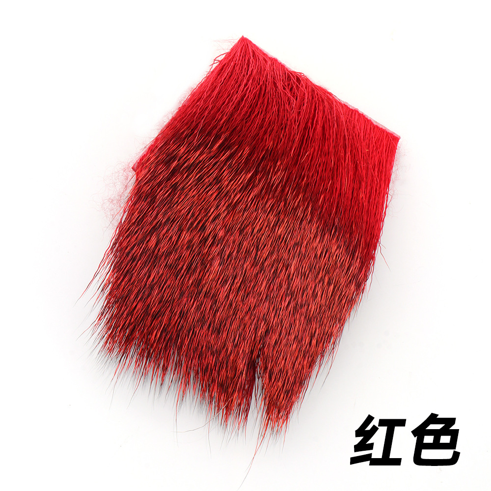 Bloque de pelo de ciervo pesca con mosca Luya cebo material vinculante pelo de ciervo Gancho mosca gancho de pelo material de gancho seco material de gancho 5*5cm