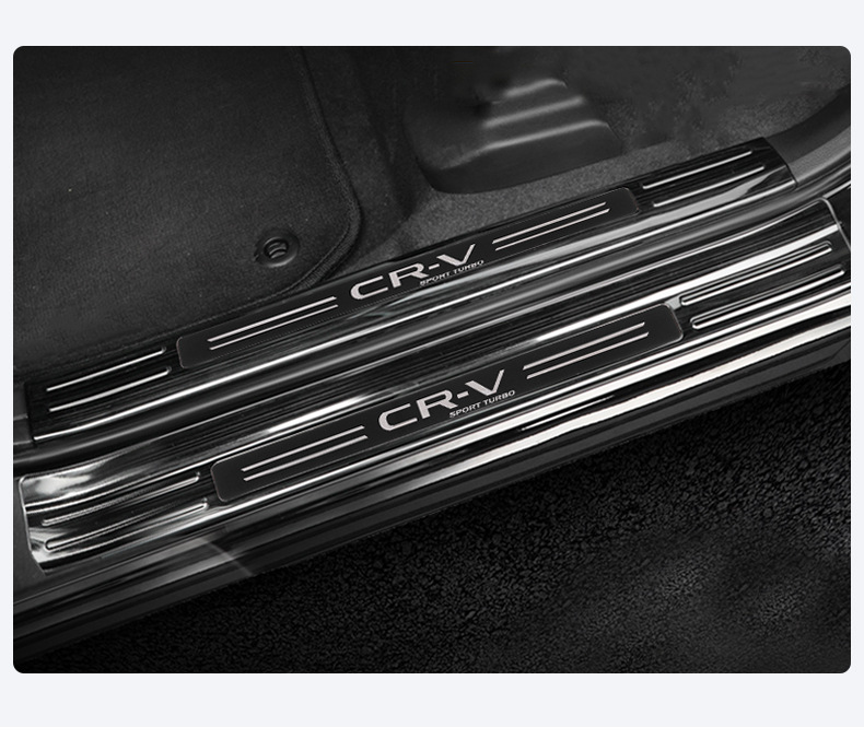 23-26 Honda Crv Door Sill Strip Modification Stainless Steel Welcome Pedal Decoration Haoying Trunk Protection Guard Plate