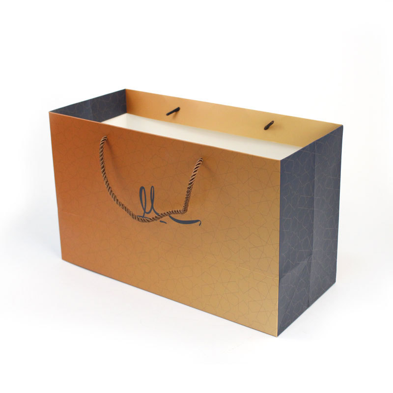 明莱厂家批发手提礼品袋加厚烘焙外卖打包袋盆栽水果礼品手提纸袋