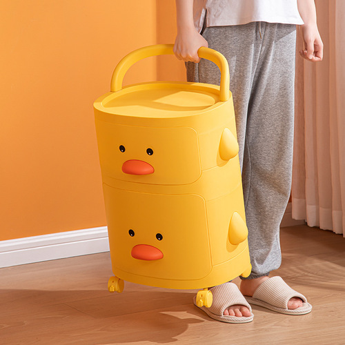 Cartoon storage cabinet drawer-type baby toys layered organizing cabinet bedroom bedside storage cabinet home storage shelf