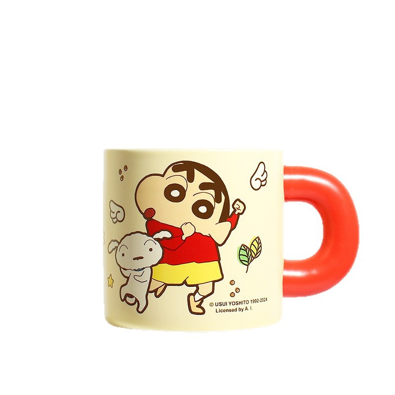 Crayón pequeño nuevo regalo de cumpleaños taza de café de alta capacidad de alta belleza taza de agua taza de cerámica doméstica