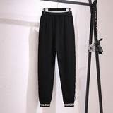 120-350斤大码女装2025冬季新款胖mm加绒休闲宽松显瘦束脚裤，女装休闲裤，变形策服饰