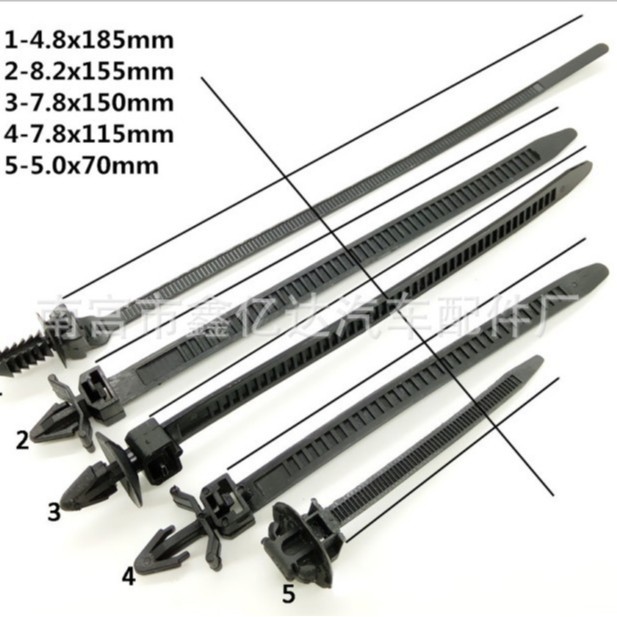 Xinyida Auto Parts Brida Suministro de bridas tipo pasador Bridas de nailon Bridas de nailon tipo cabeza de avión