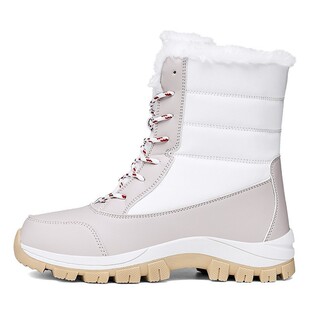 2024 Dropshipping Outdoor Winter Cross-Border Long Cotton Shoes Black Boots Women's Outdoor Snow Boots Large Size 42 Women