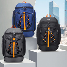 双肩包休闲旅行大容量多功能篮球包韩版男街头潮酷轻便设计感背包